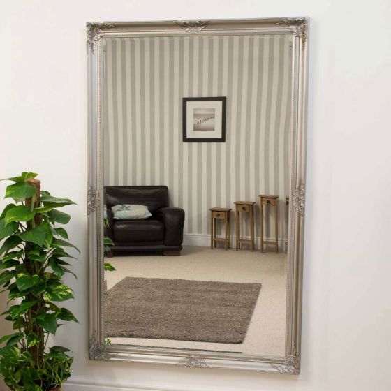 Carrington Silver Classic Large Wall Mirror 168 x 107 CM