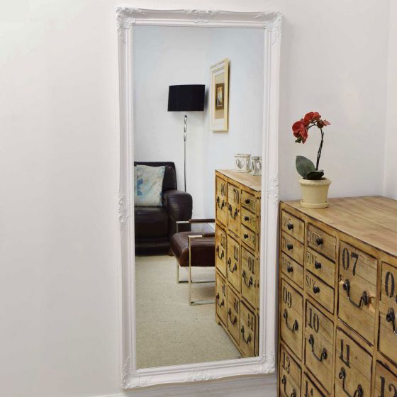 Carrington White Classic Dress Mirror 168 x 76 CM