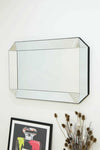 Carrington All Glass Angled Frame Modern Mirror 121 x 80 CM